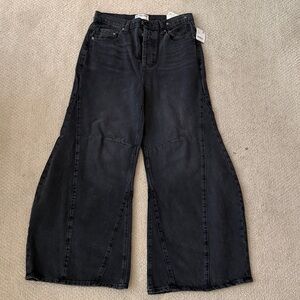 Free People Charcoal Flare Jeans
